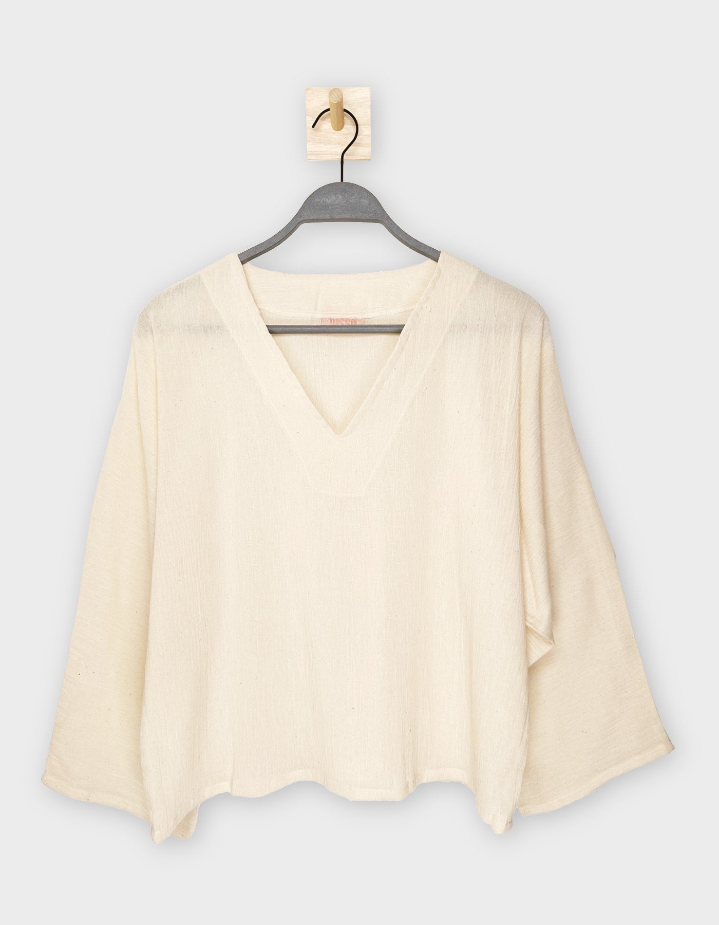 Relaxed Fit Shirt - Front - Linen / Beige